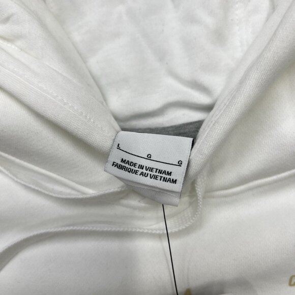 Nike Pullover Hoodie Deion Sanders Prime Sz Large Men White 2.0 Club Fleece Logo - Picture 12 of 13